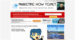 Desktop Screenshot of marketinghowto.net